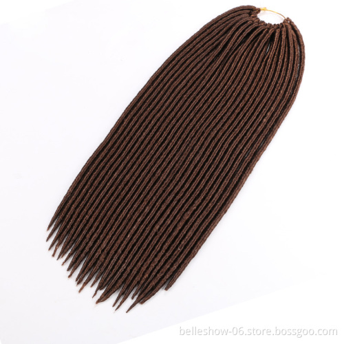 Hot sell 18inch faux locs  Silky Strands Faux Locs Braids African hair Extensions cheap dreadlocks afro hair